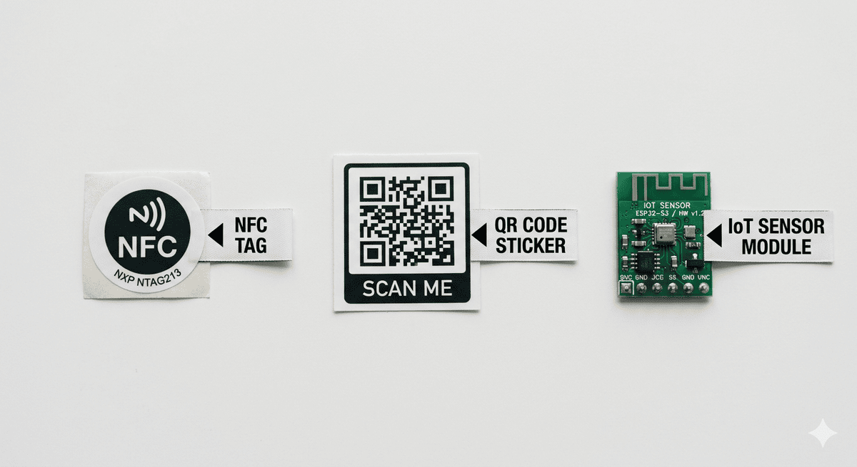 Featured image for IoT vs NFC vs QR: The Connected Product Tech Stack Explained